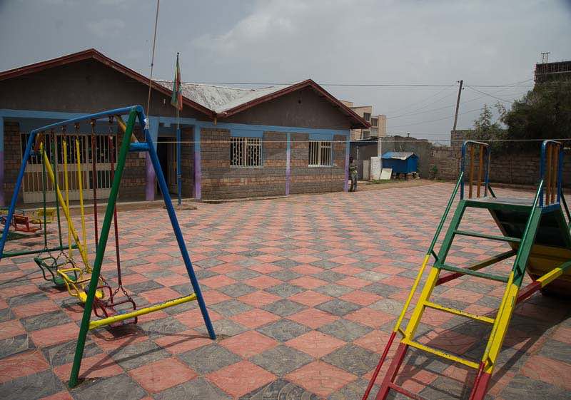 kindergarten playground in Addis Ababa, Ethiopia near Ayat